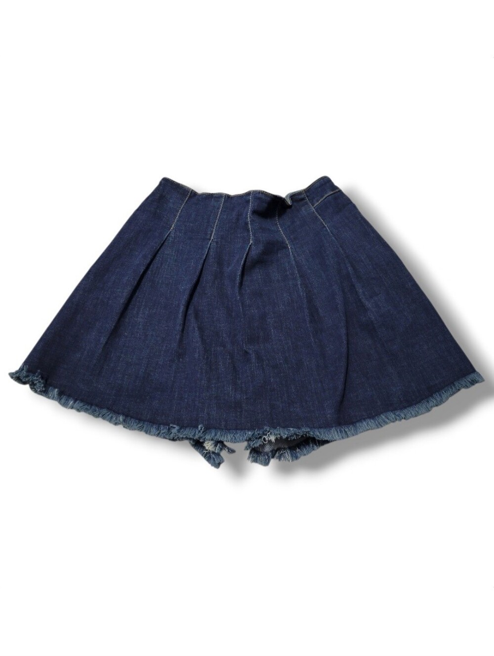 One5One Skort Size Medium W24"3.5" ONE5ONE Blue Denim Skort Pleated Skirt Shorts